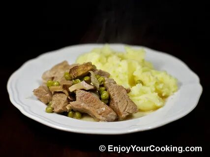 Мясо с горошком