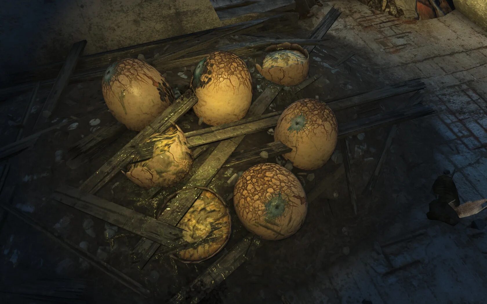 Где найти яйца в новом обновлении. Гнездо Болотников Fallout 4. Яйца болотника Fallout 76. Fallout 4 мод гнездо болотника.