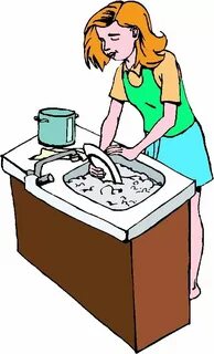 Does he wash up