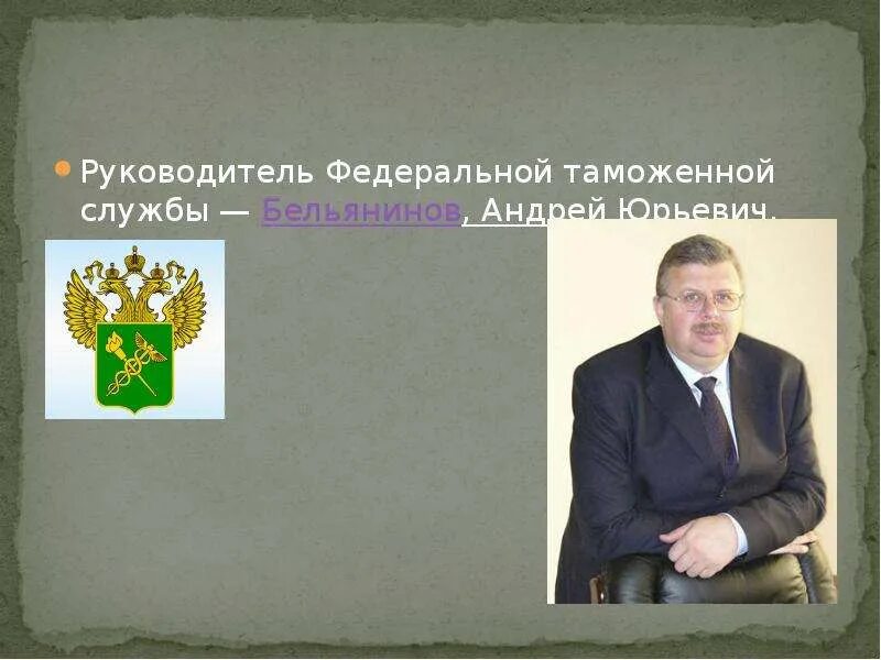 Руководитель таможенной службы россии. Руководитель ФТС России. Руководитель Федеральной таможенной службы РФ. Родиков ФТС. ФТС презентация.