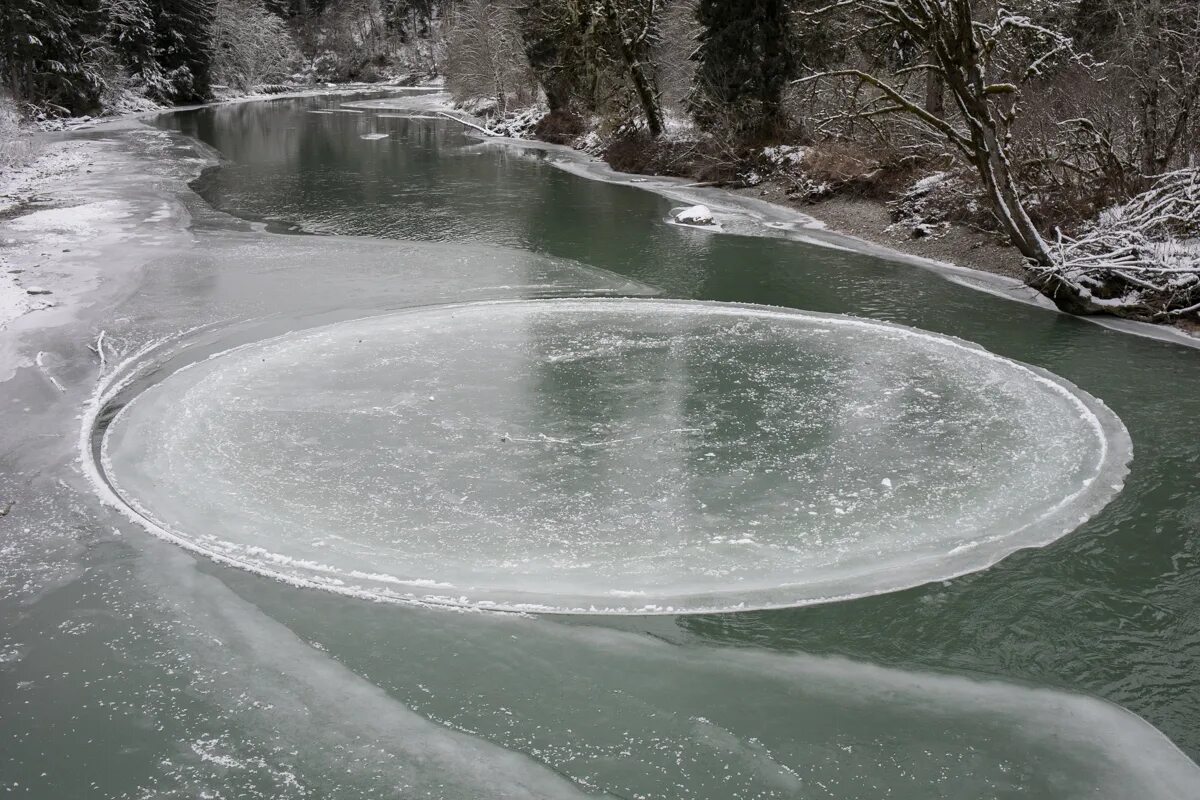 Уникальные реки. Ледяной круг на реке. Ледяные круги на воде. Ледовые явления на реках. Круглый лед на реке.