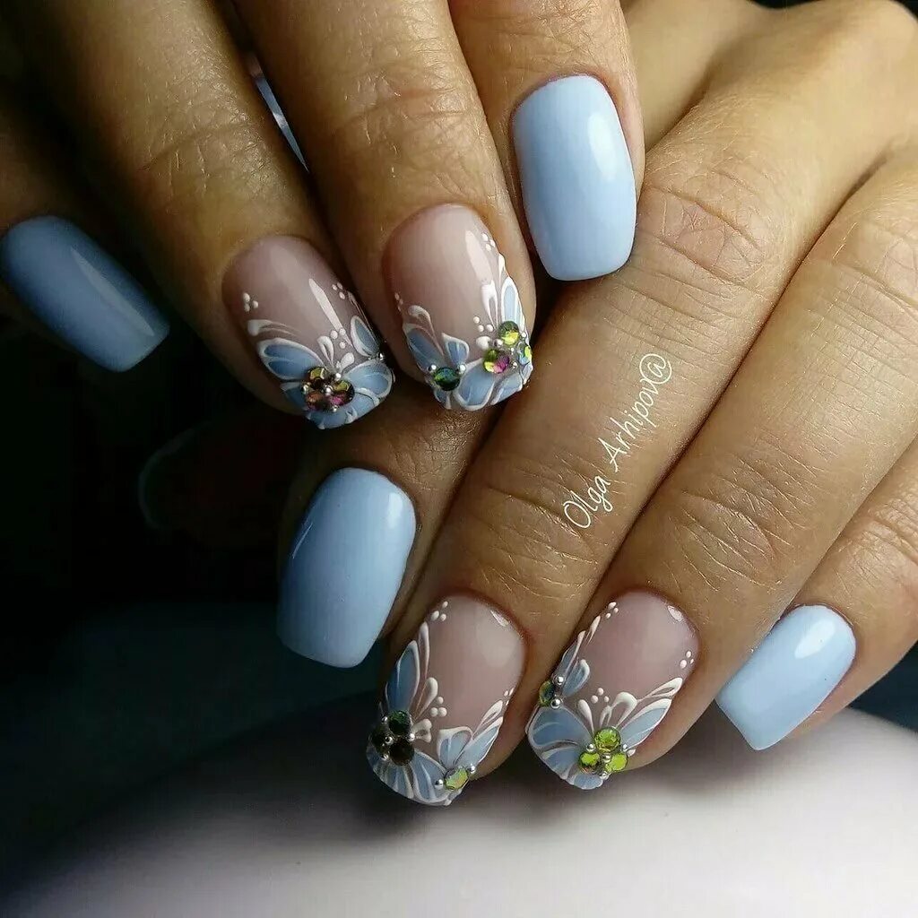 Красивые ногти на весну фото. Маникюр с цветами. Весенний маникюр. Красивый дизайн ногтей.