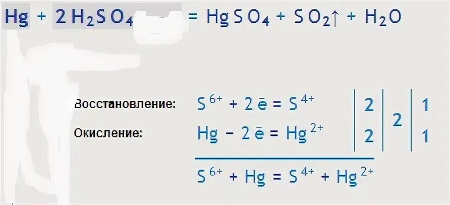 Hg уравнение реакции