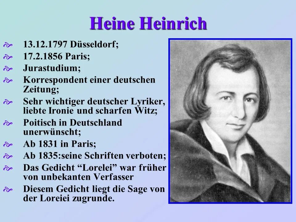 Поэзия гейне. Heinrich Heine стихи.