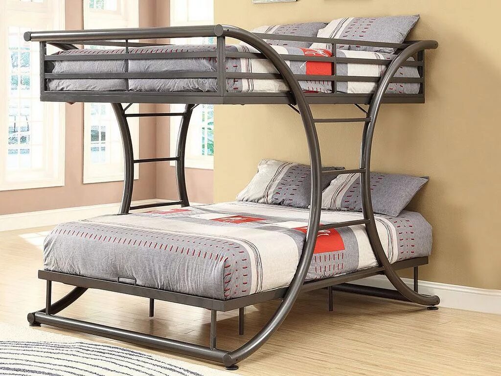 Двухъярусная кровать Gunmetal Full/Full Bunk Bed. Кровать двухъярусная металлическая хофф. Кровать Bolero двухъярусная Bunk Bed.