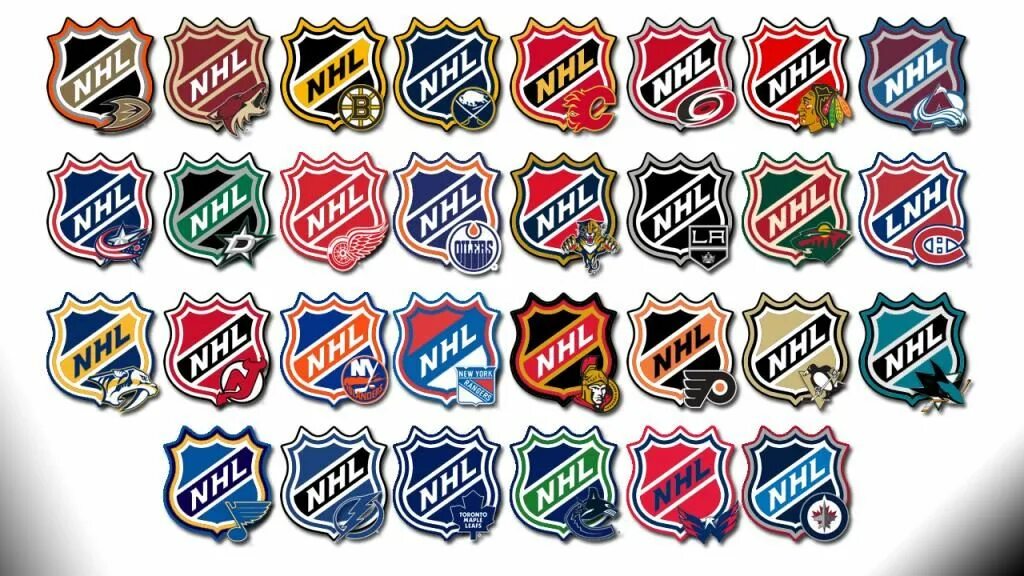 Команды лиги нхл. Хоккейные команды NHL. Значки команд НХЛ. Хоккейные клубы НХЛ. Эмблемы клубов НХЛ.