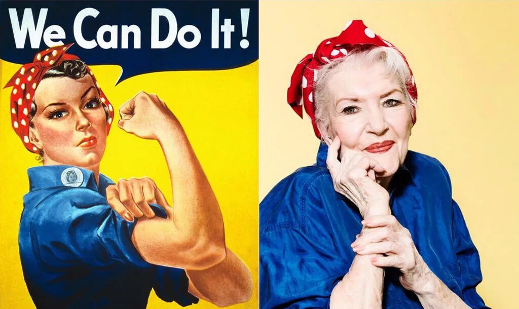 Trip we can. Рози Клепальщица Рокуэлл. Клепальщицы Рози (Rosie the Riveter). Клепальщица Рози плакат.