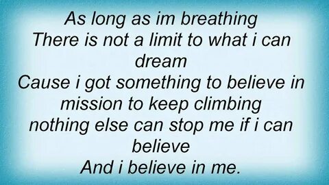 I believe текст