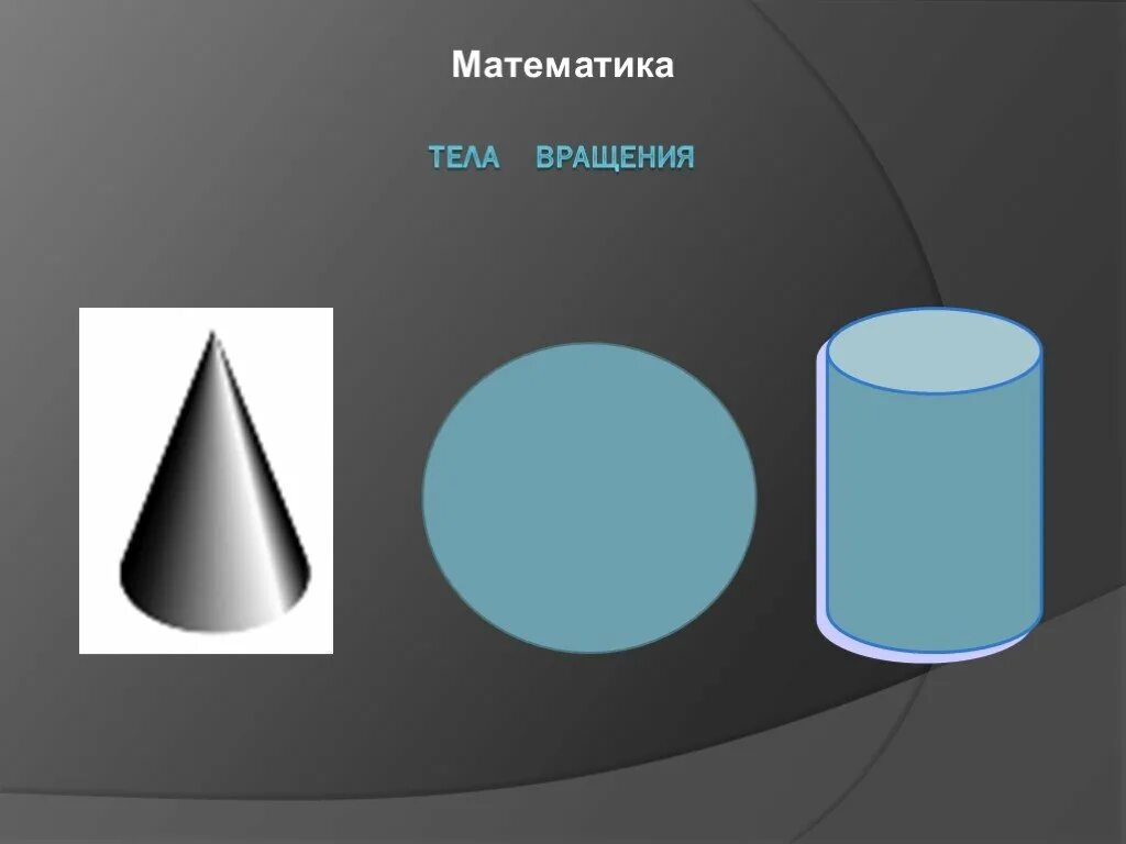 Тела вращения математика