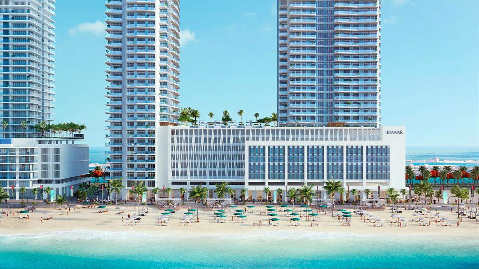 Marina vista. Beach vista dubai emaar. Beach vista emaar. Бич фронт дубай. Emaar beachfront dubai.