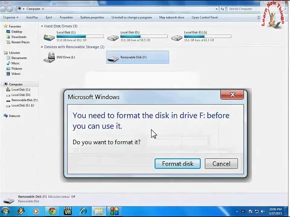 Drive format. Drive format