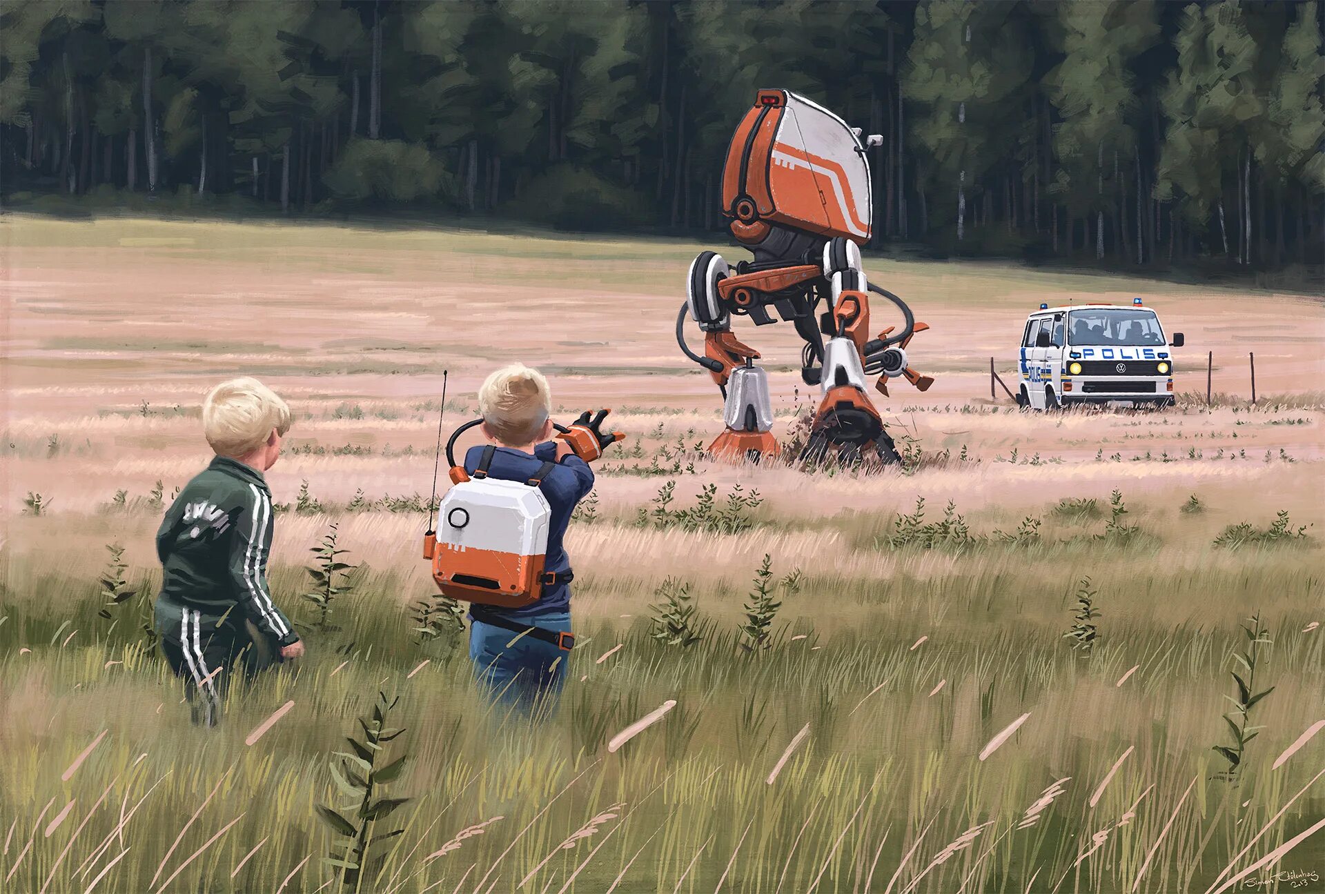 Художник Симон Столенхаг. Саймон Сталенхаг. Симон Столенхаг Simon Stålenhag. Саймон Сталенхаг картины. Tales from the loop