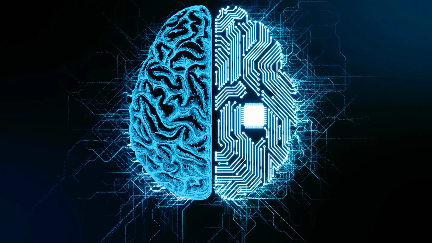 Мозг искусственного интеллекта. Цифровой мозг. Мозг на темном фоне. Электронный мозг. Кибер мозг.