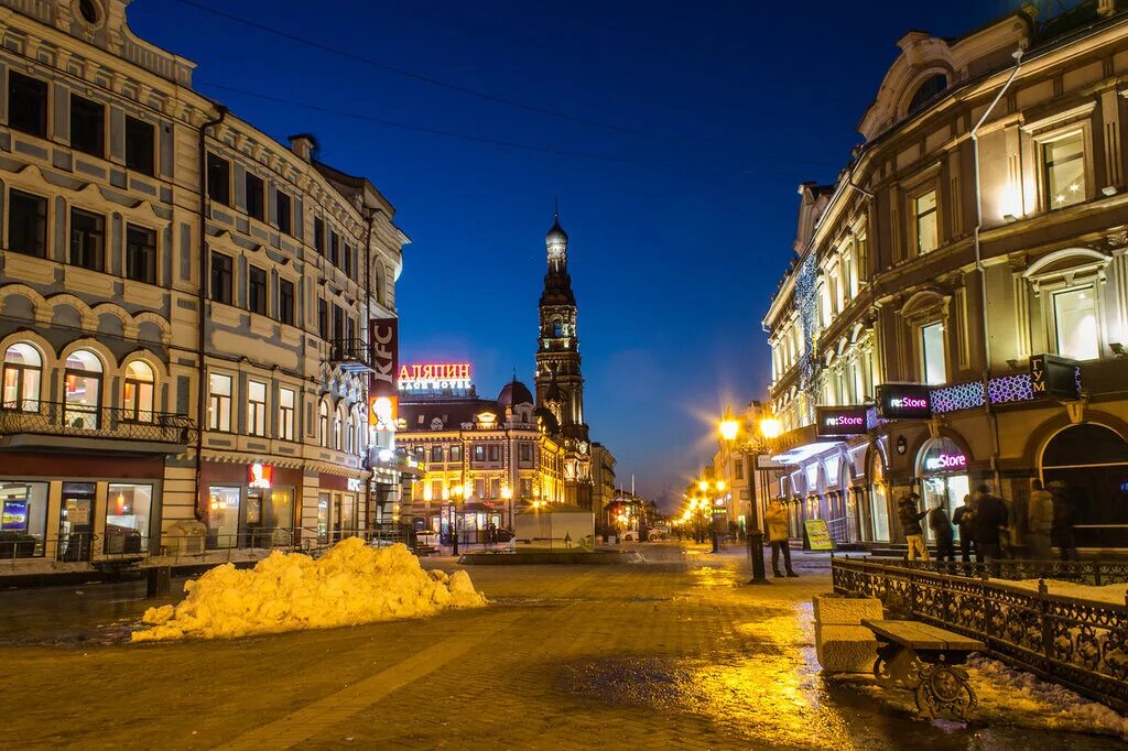 Ул баумана. Ул баумана казань. улица баумана казань 2025. улица баумана казань зимой. ночная казань баумана.
