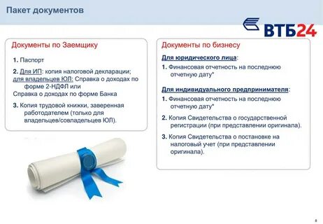 Как пишется пакет документов