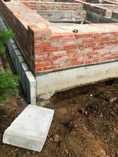 Цоколь для бани из кирпича