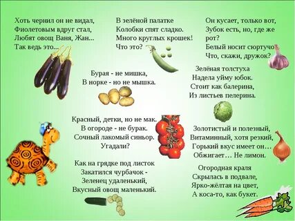 Загадка про питание для детей