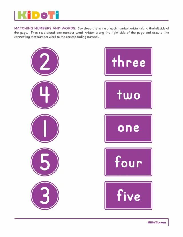 Matching numbers and Words. Number Match. Match numbers and Words. Numbers for Kids 1-5 matching.