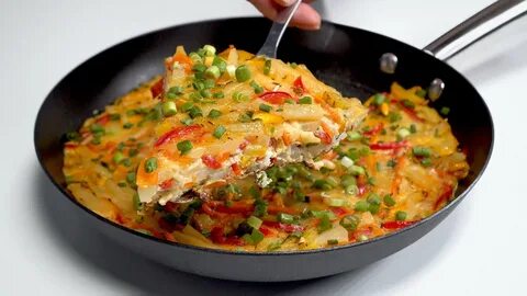 Омлет с овощами рецепт на сковороде