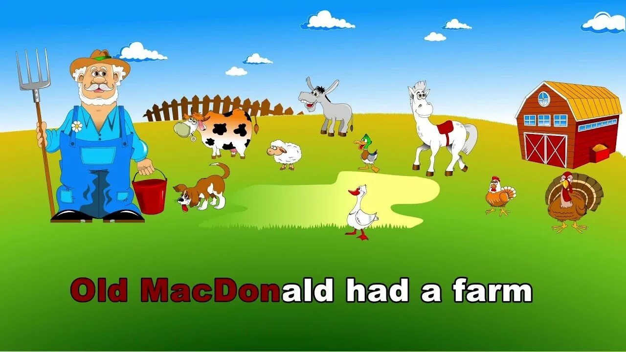Включи old macdonald. Олд Макдональд. Олд Макдональд Хэд э фарм. Old MACDONALD had a Farm. Old MACDONALD had a Farm Song.