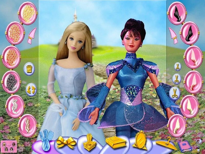 Дорога барби. Игра barbie beauty styler. барби бьюти бутик игра.