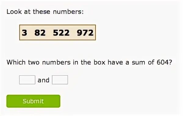 Choose the number