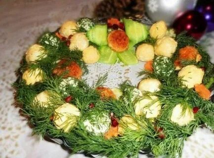 Салат новогодний венок рецепт