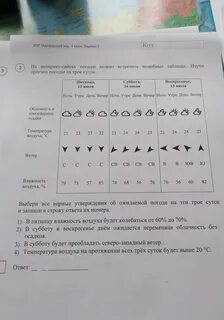 На интернет сайтах погоды