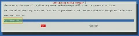 Backup manager