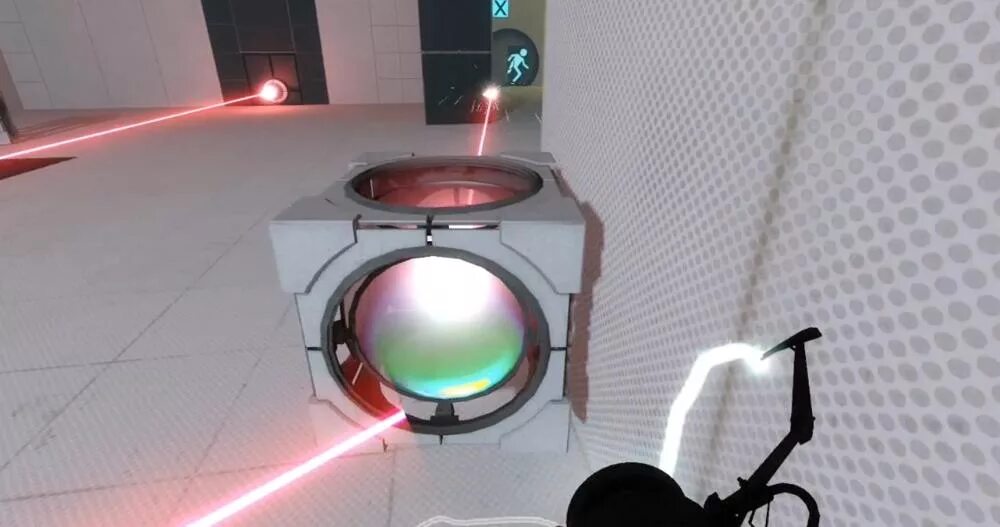 Как пройти испытания портал 2. Portal 2 laser. portal 2 тестовая камера 1. портал для со2 лазера. мониторы с номером тестовой камеры в portal 2.
