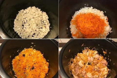Рис с луком и морковкой в мультиварке