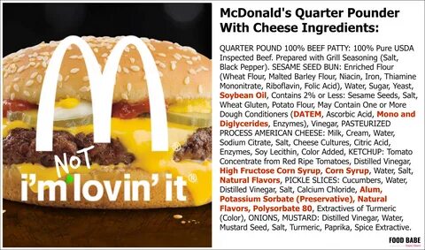 They Say McDonald's Is Removing Artificial Ingredients - Here’s The.