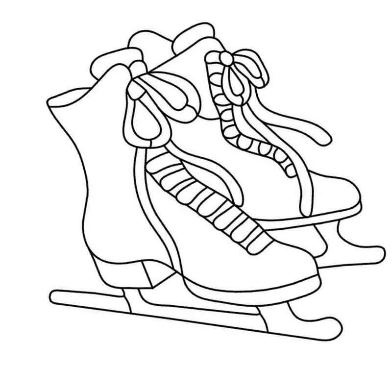 коньки раскраска для детей. раскраски коньков. рисование коньки. коньки трафарет для детей. раскраски коньков.