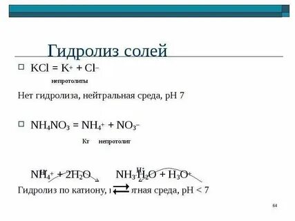 Al no3 3 гидролиз среда