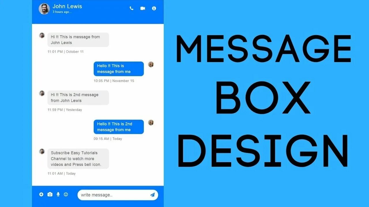 Messages div. CSS message. Messenger Box. Chat message UI CSS. Chat Design CSS.