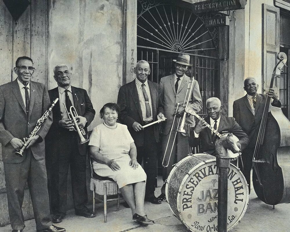 Джаз начало 20 века. Preservation hall jazz band. джаз 1920. зарождение джаза в новом орлеане. preservation hall (новый орлеан, миссисипи).