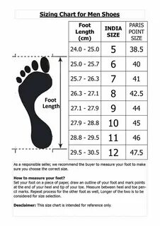 Feet size