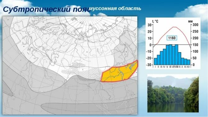 Субтропический муссонный климат Евразии. Климатограмма субтропический муссонный пояса Евразии. Субтропический муссонный климат климатограмма. Субтропический континентальный климат Евразии.