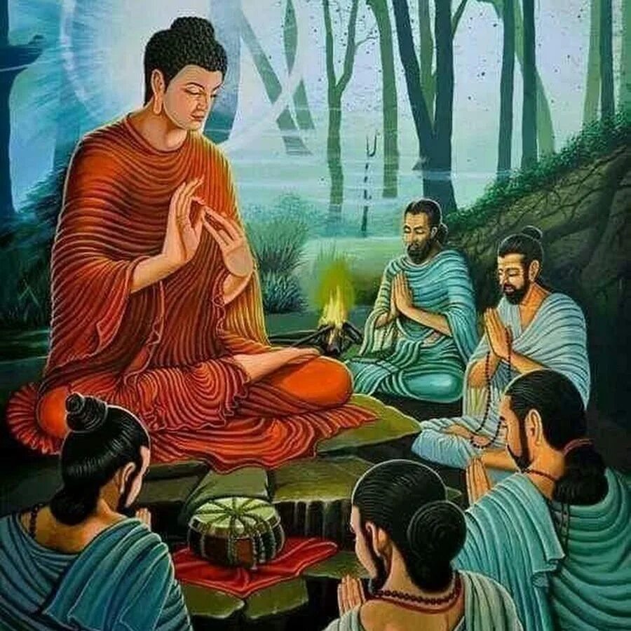 Проповедь будды. Асалха праздник буддизм. Асалха, день дхаммы. Первая проповедь Будды.