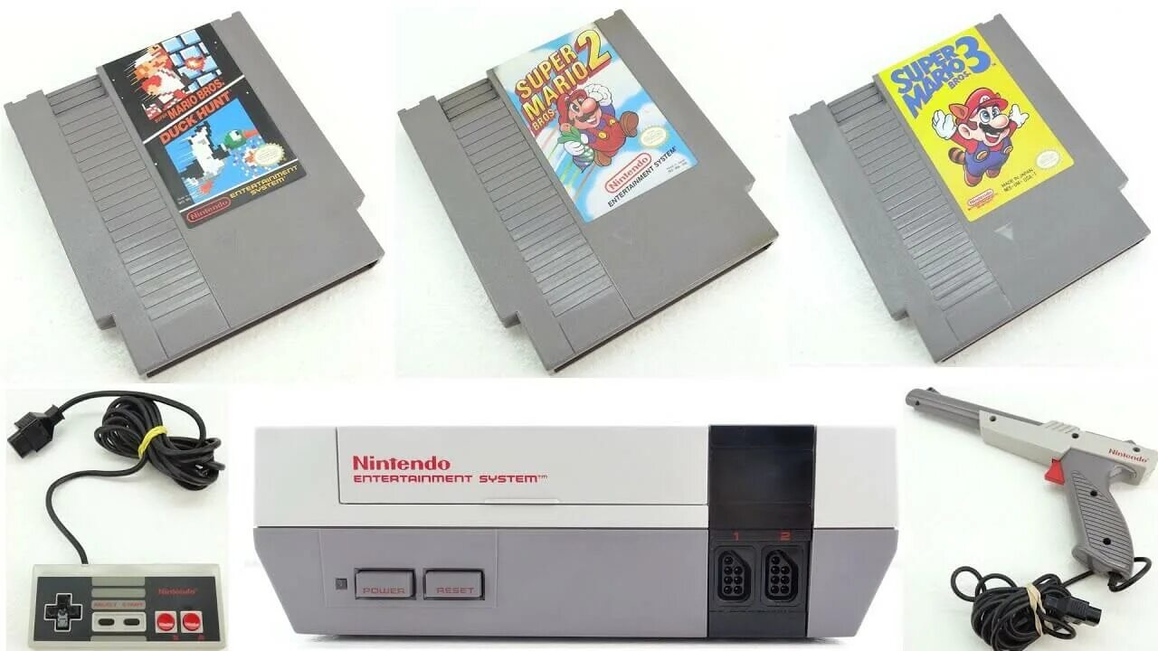 Сборник nintendo. Nintendo 1985 приставка. Нинтендо NES 1985. Приставка Nintendo Entertainment System. Супер Нинтендо Интертеймент систем.