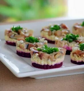 Закуска с селедкой на праздничный стол