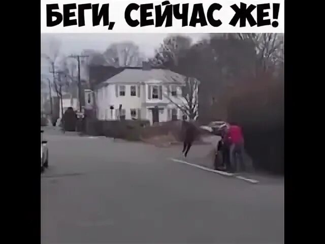 Сейчас убегу