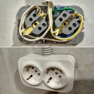 Как подключить накладную двойную розетку