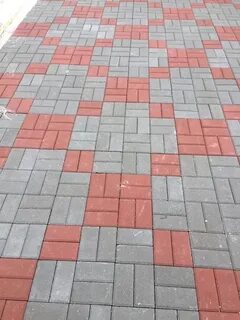 Брусчатка серая красная