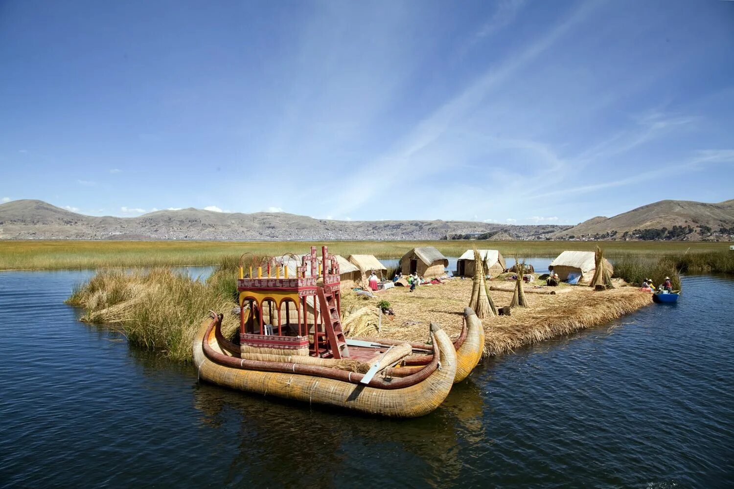 The floating islands of lake titicaca