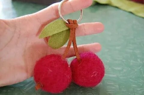 Felt cherry