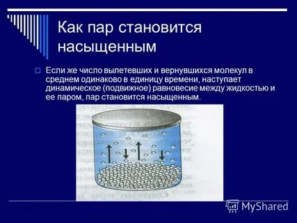 Когда пар становится насыщенным