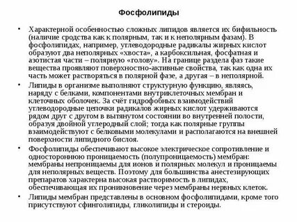 Липиды мембран представлены