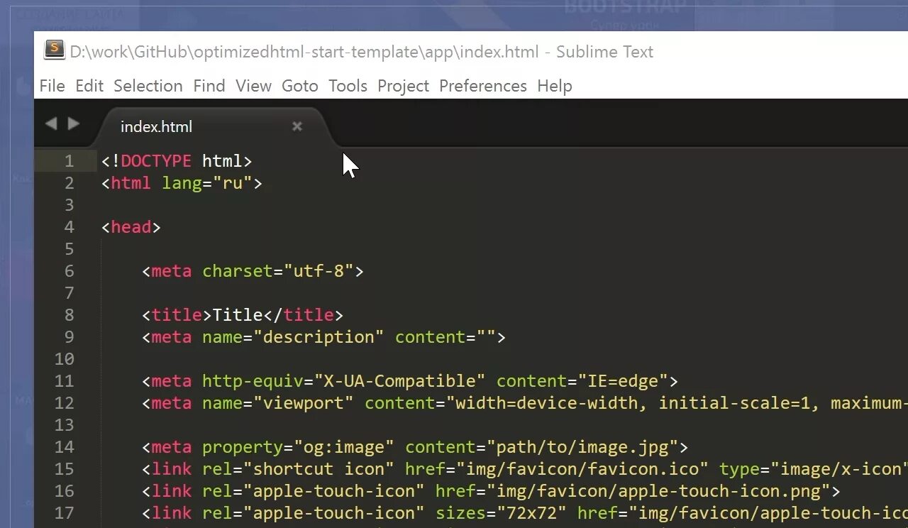Sublime редактор кода. Редактор кода Sublime text 3. Sublime text html шаблон. Саблайм текст 3. X icon link rel