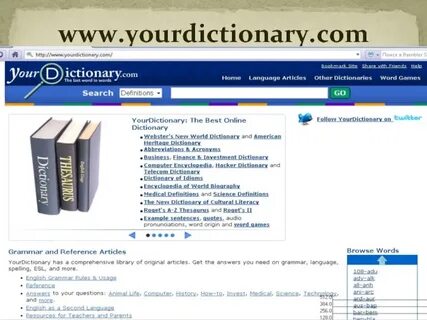 Your dictionary